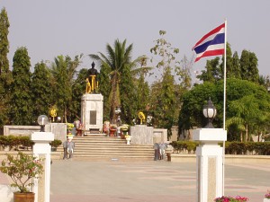 Pho Khun Ngam Muang Monument Phayao in Nordthailand